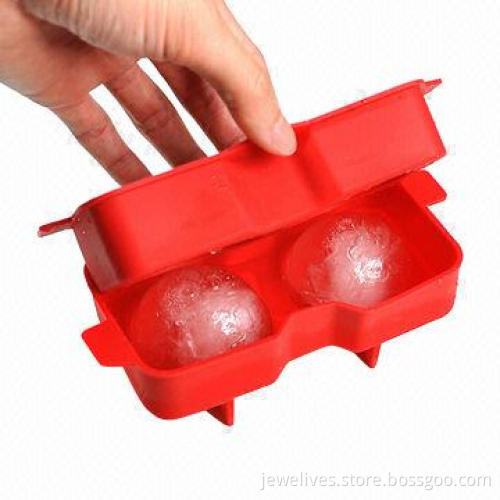 Hot Selling Food Safe Double Ice Ball, Made of Silicone